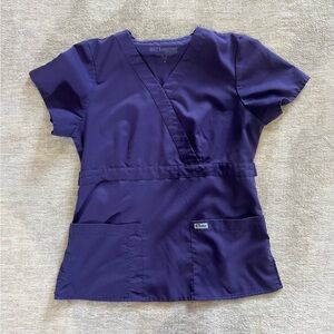 Grey's Anatomy Women's Purple Scrub Top